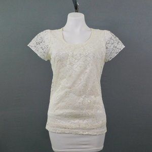 East 5th Women Shirt Ivory Small‎
